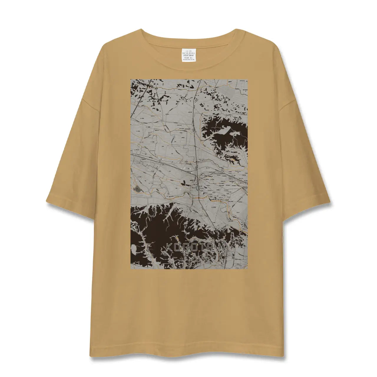 【小牛田(宮城県)】地図柄ビッグシルエットTシャツ