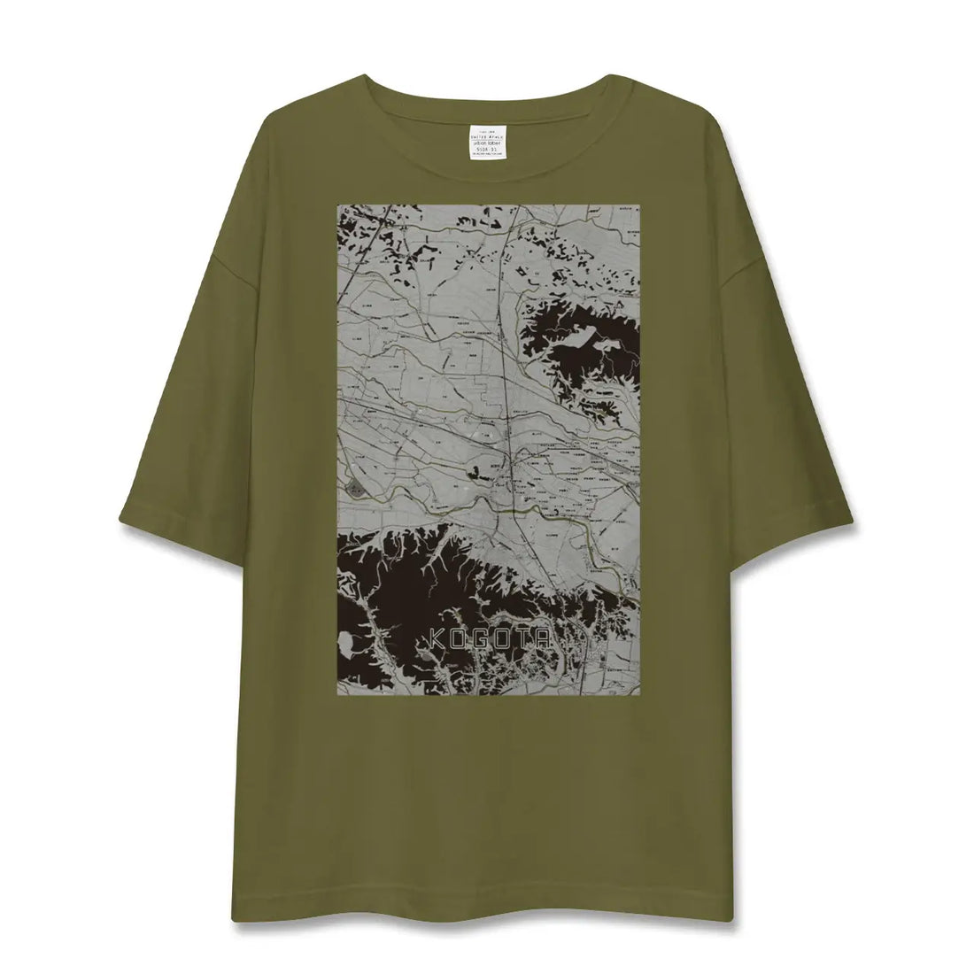 【小牛田(宮城県)】地図柄ビッグシルエットTシャツ