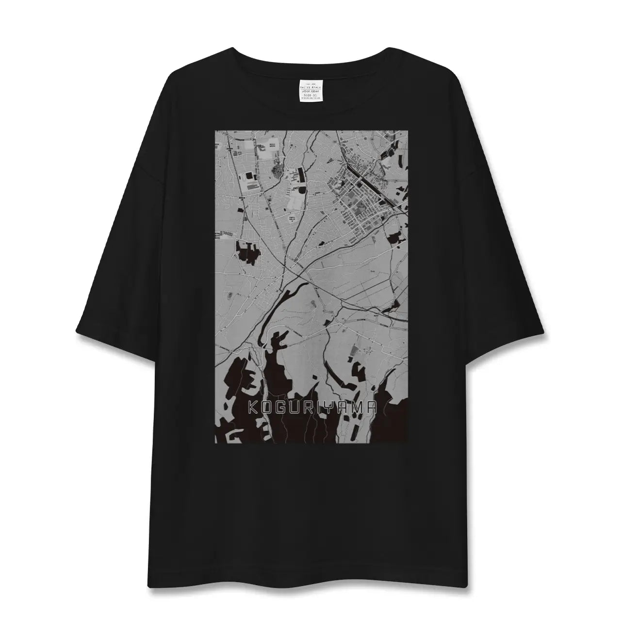 【小栗山(青森県)】地図柄ビッグシルエットTシャツ