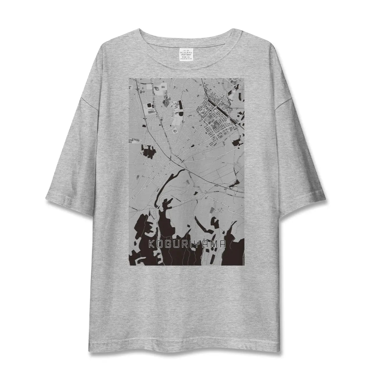 【小栗山(青森県)】地図柄ビッグシルエットTシャツ