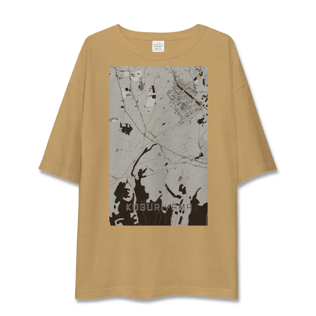 【小栗山(青森県)】地図柄ビッグシルエットTシャツ