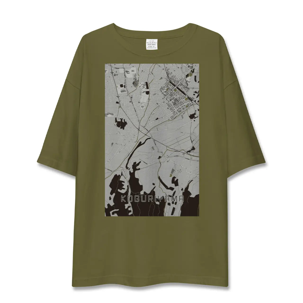 【小栗山(青森県)】地図柄ビッグシルエットTシャツ