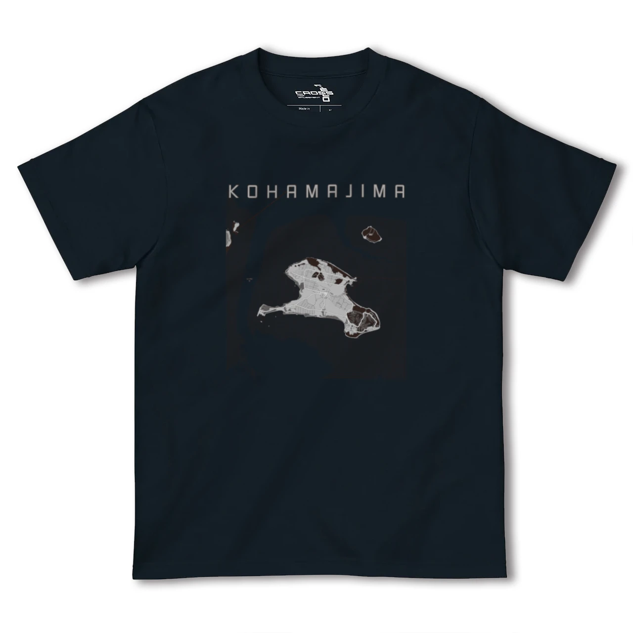 【小浜島(沖縄県)】地図柄ヘビーウェイトTシャツ
