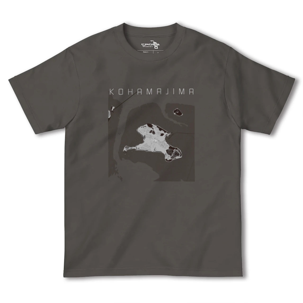 【小浜島(沖縄県)】地図柄ヘビーウェイトTシャツ
