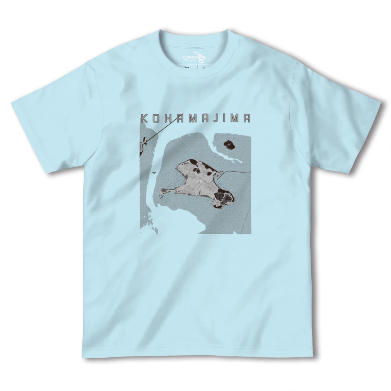 【小浜島(沖縄県)】地図柄ヘビーウェイトTシャツ