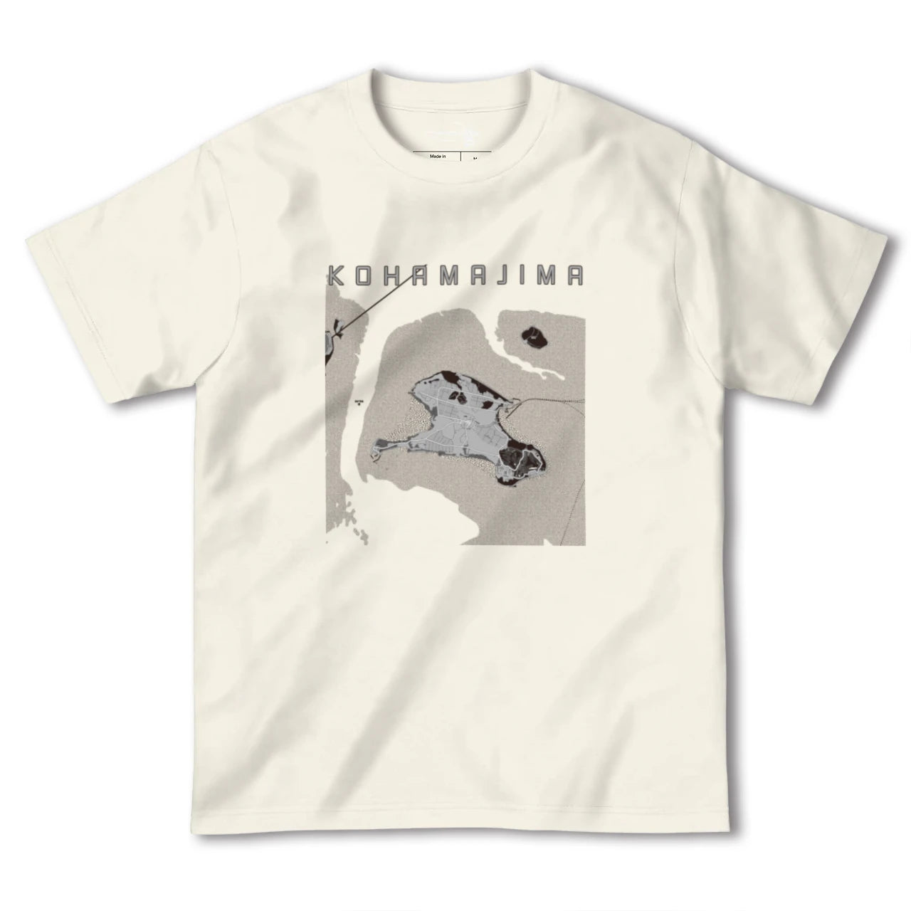 【小浜島(沖縄県)】地図柄ヘビーウェイトTシャツ