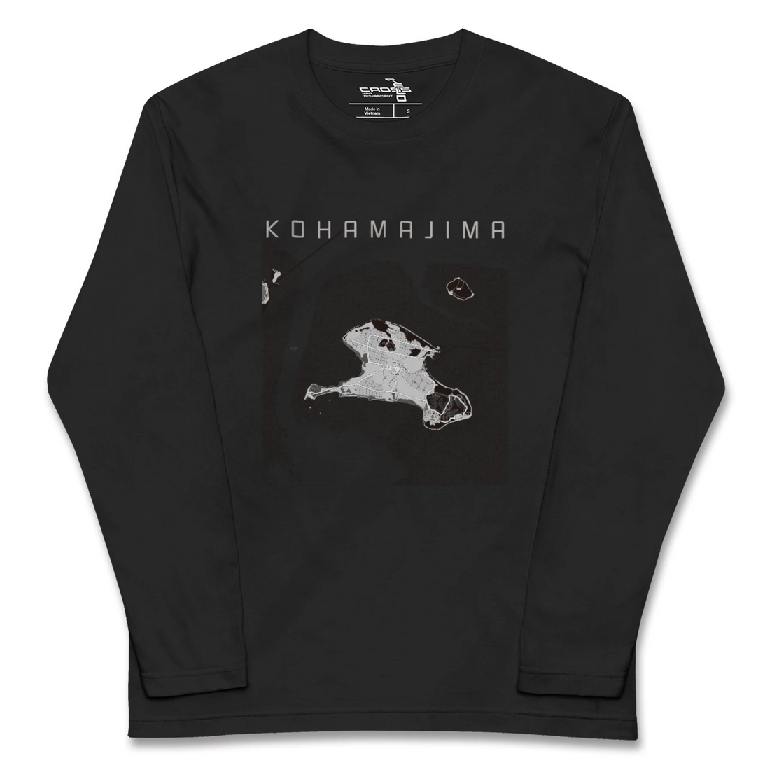 【小浜島(沖縄県)】地図柄ロングスリーブTシャツ