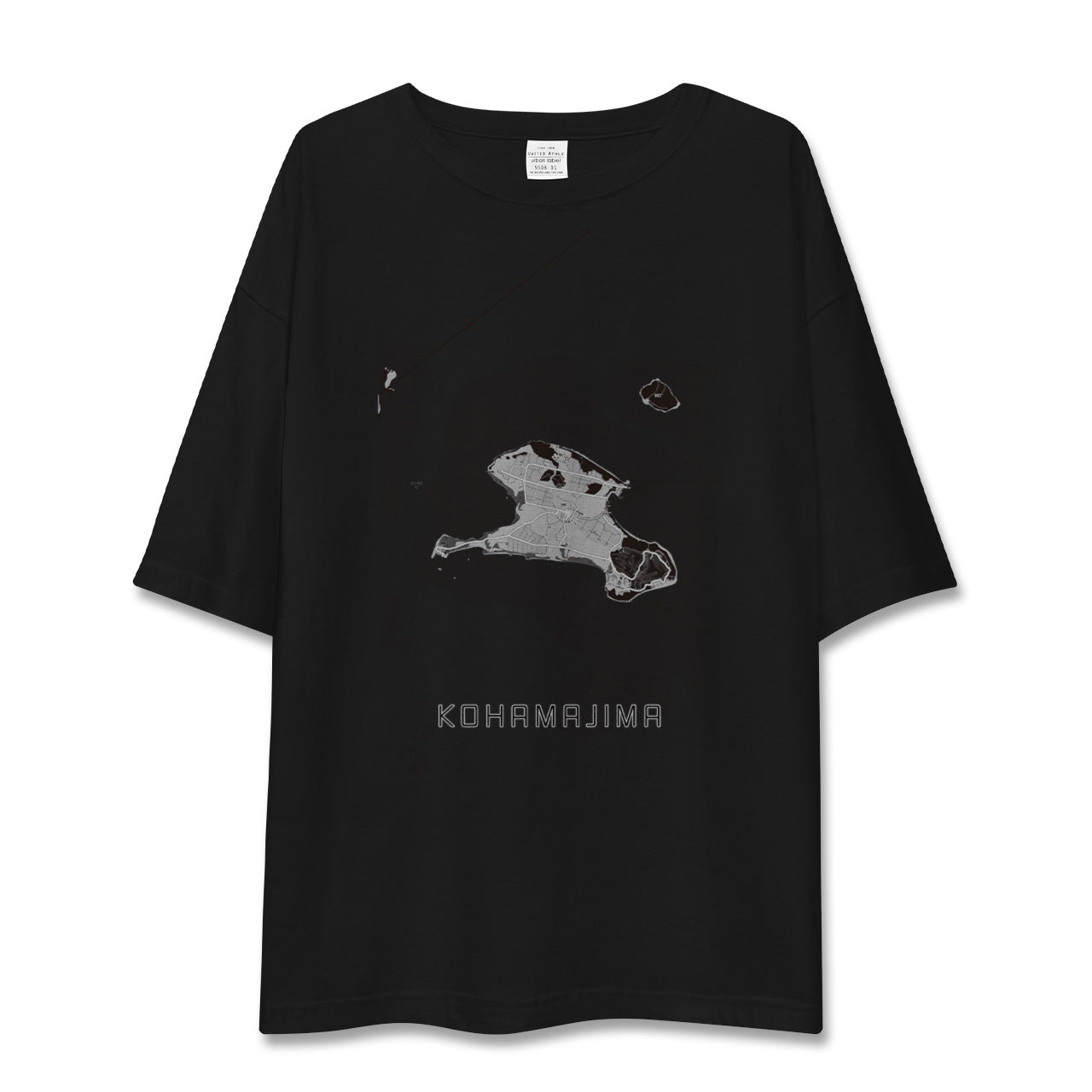 【小浜島(沖縄県)】地図柄ビッグシルエットTシャツ