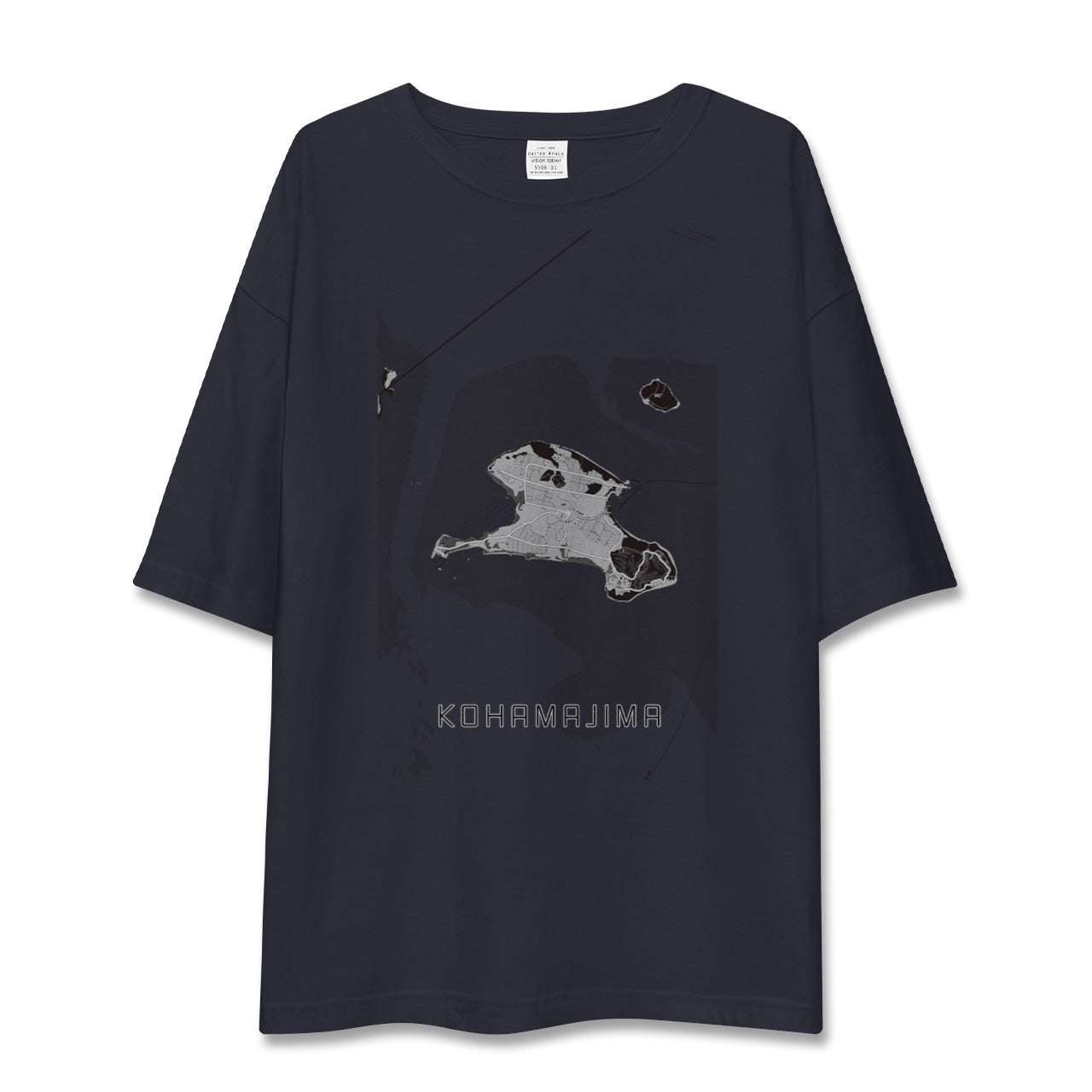 【小浜島(沖縄県)】地図柄ビッグシルエットTシャツ