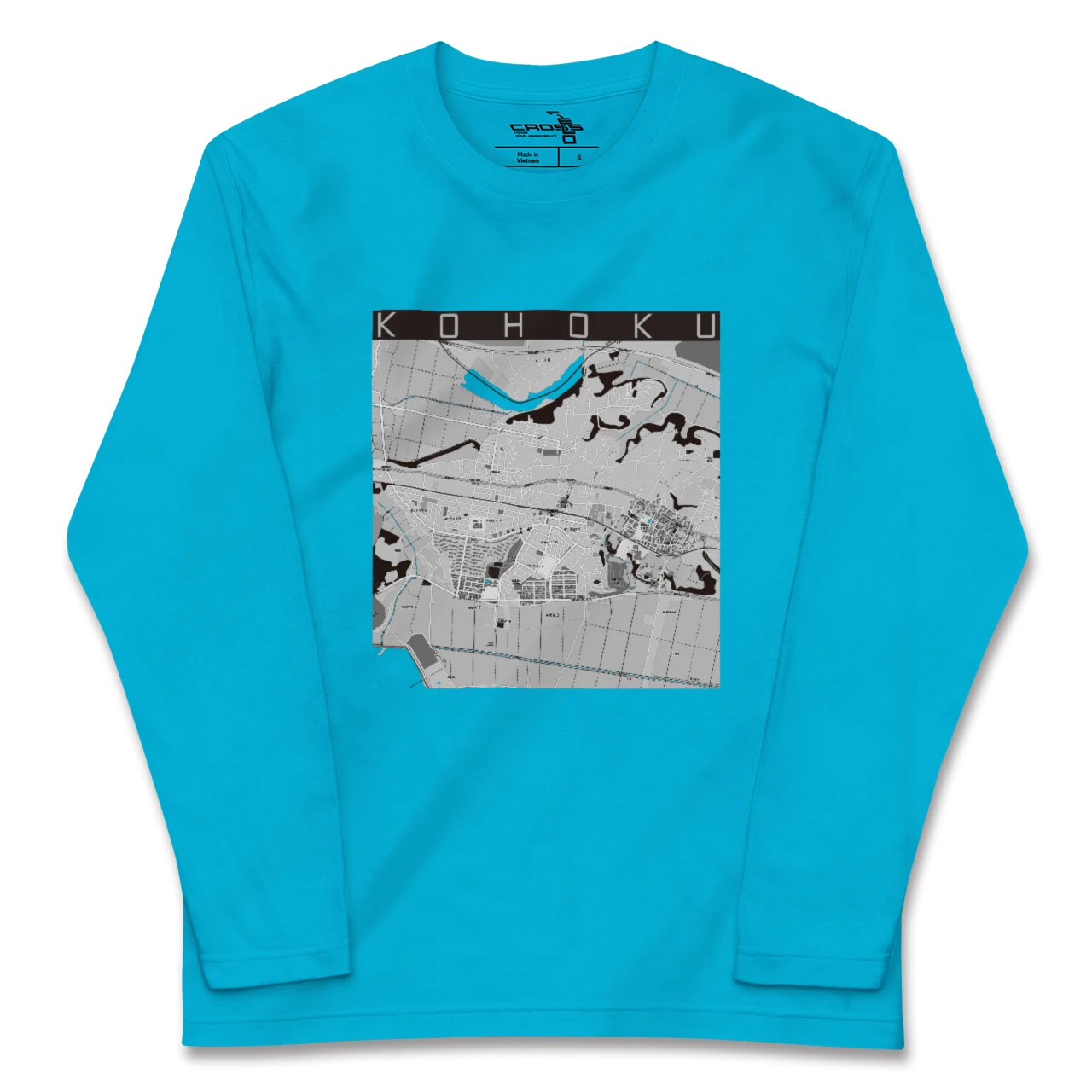 【湖北(千葉県)】地図柄ロングスリーブTシャツ