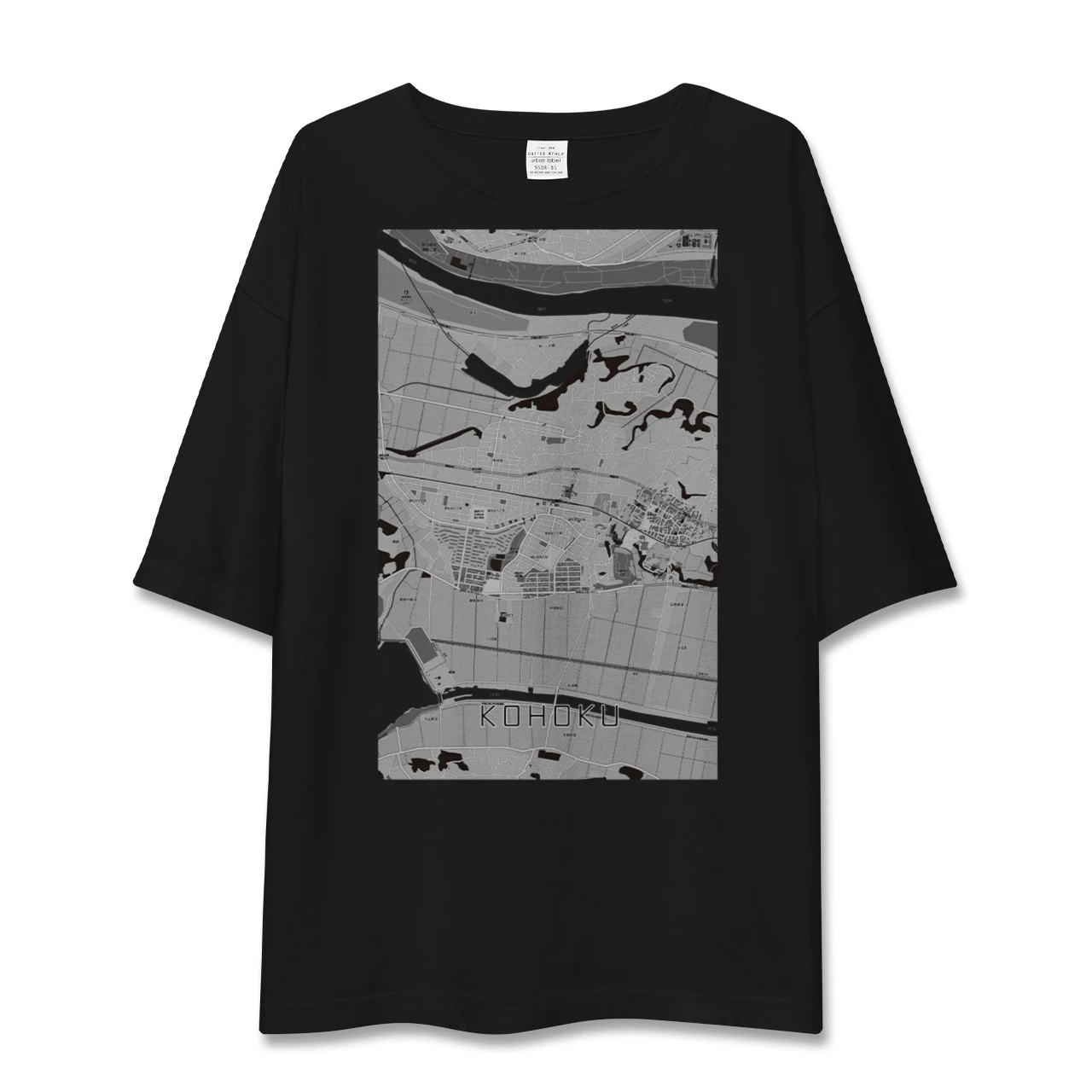 【湖北(千葉県)】地図柄ビッグシルエットTシャツ