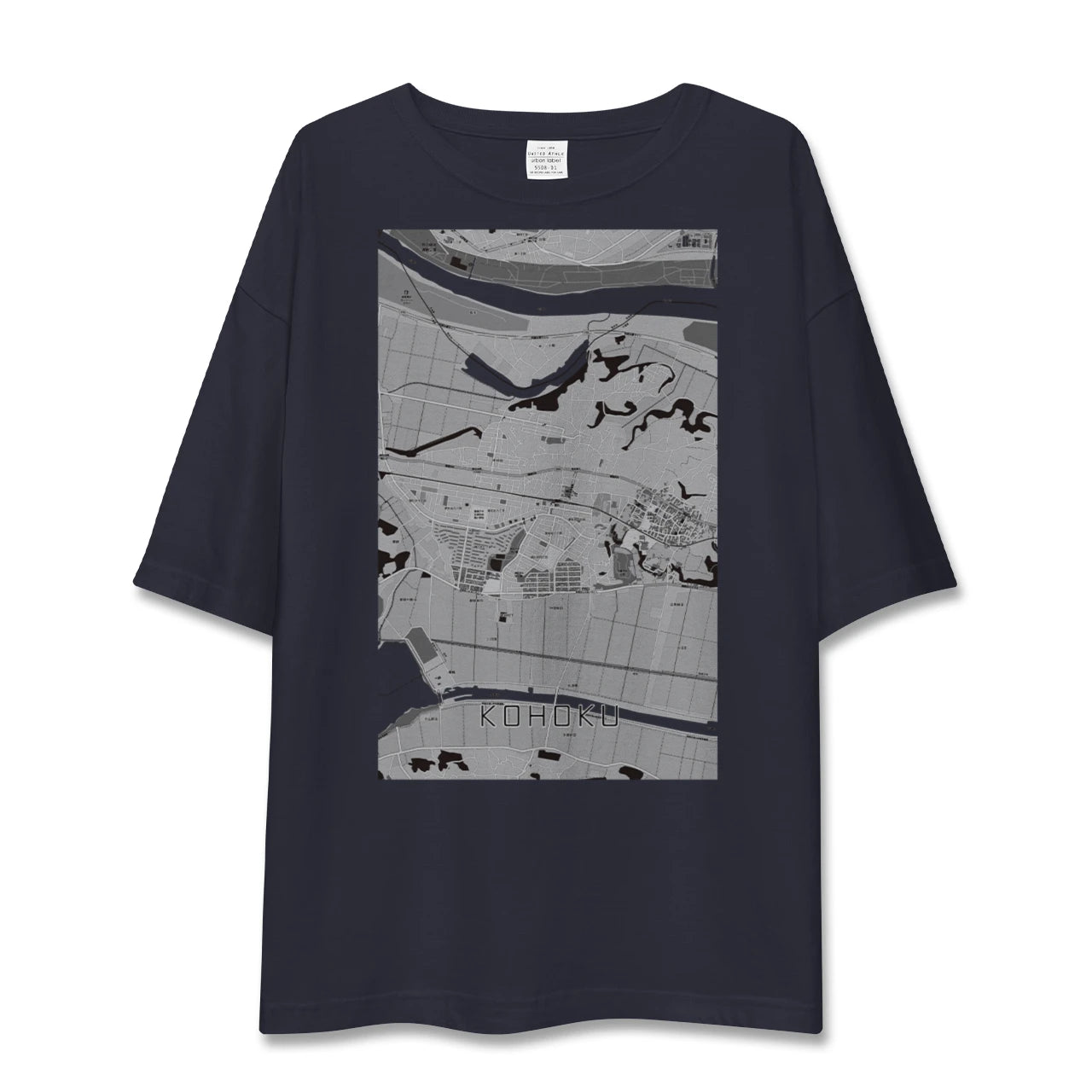 【湖北(千葉県)】地図柄ビッグシルエットTシャツ