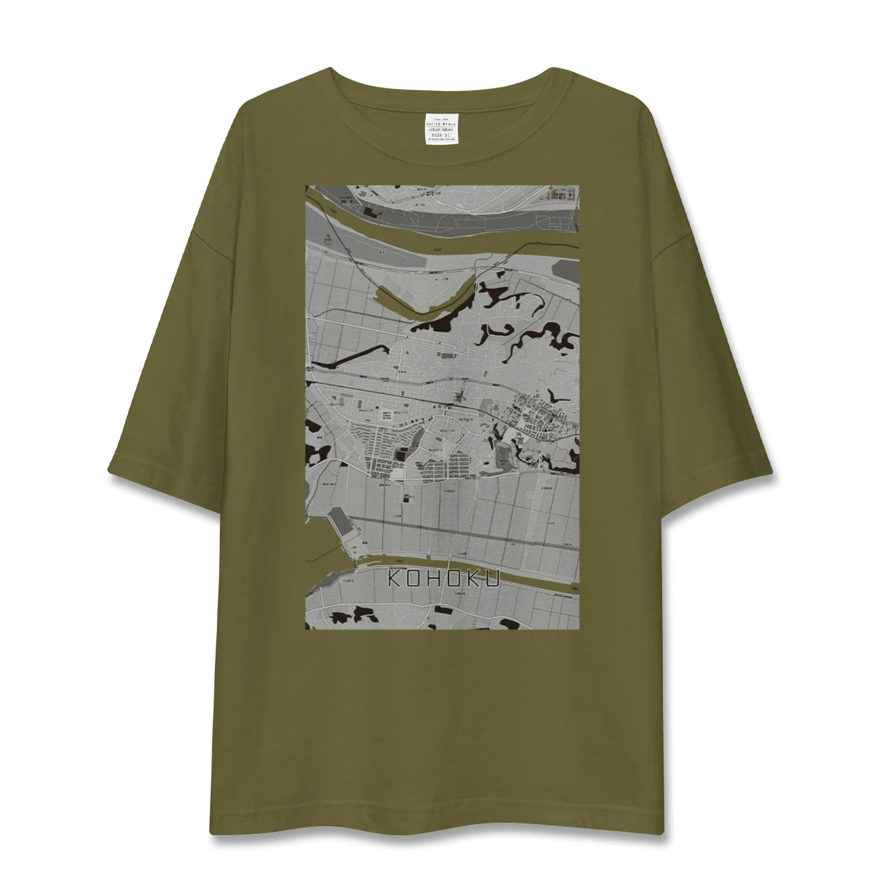 【湖北(千葉県)】地図柄ビッグシルエットTシャツ
