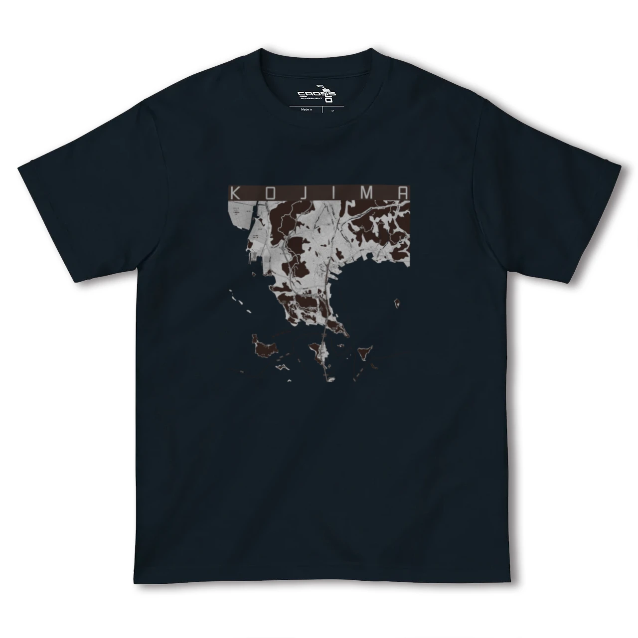 【児島(岡山県)】地図柄ヘビーウェイトTシャツ