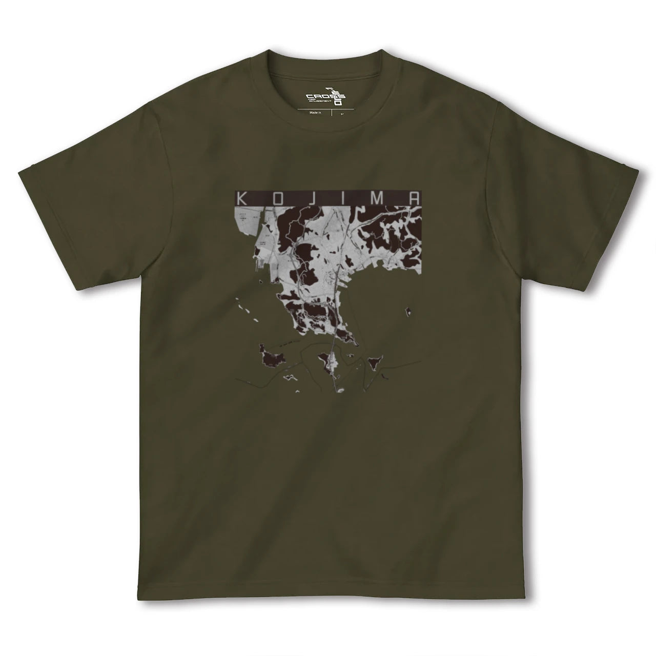【児島(岡山県)】地図柄ヘビーウェイトTシャツ