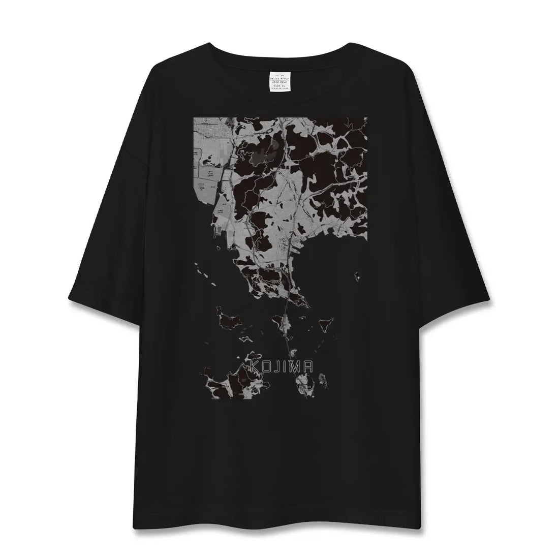 【児島(岡山県)】地図柄ビッグシルエットTシャツ