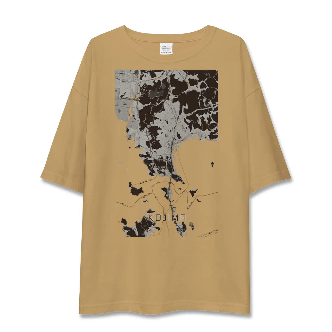 【児島(岡山県)】地図柄ビッグシルエットTシャツ