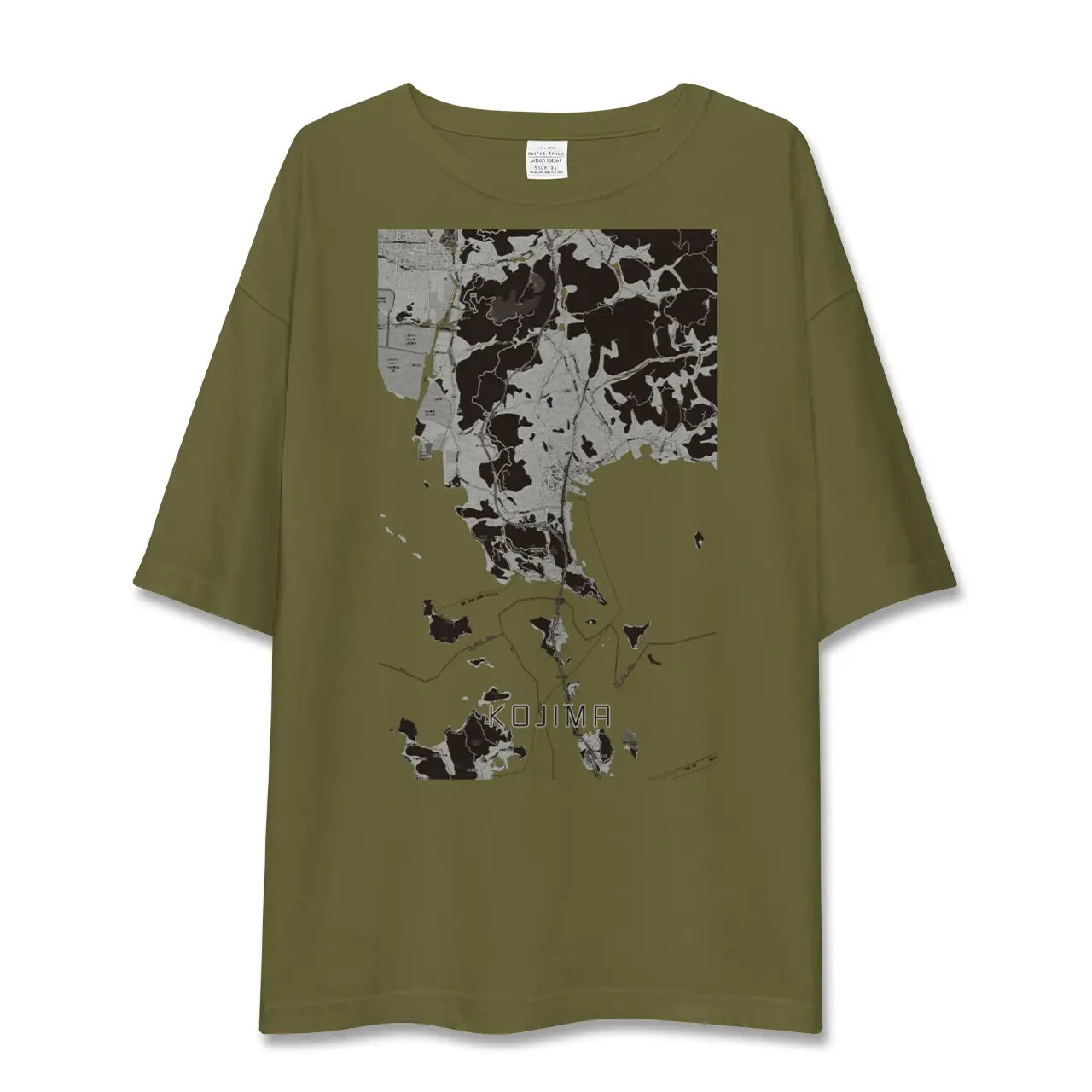 【児島(岡山県)】地図柄ビッグシルエットTシャツ