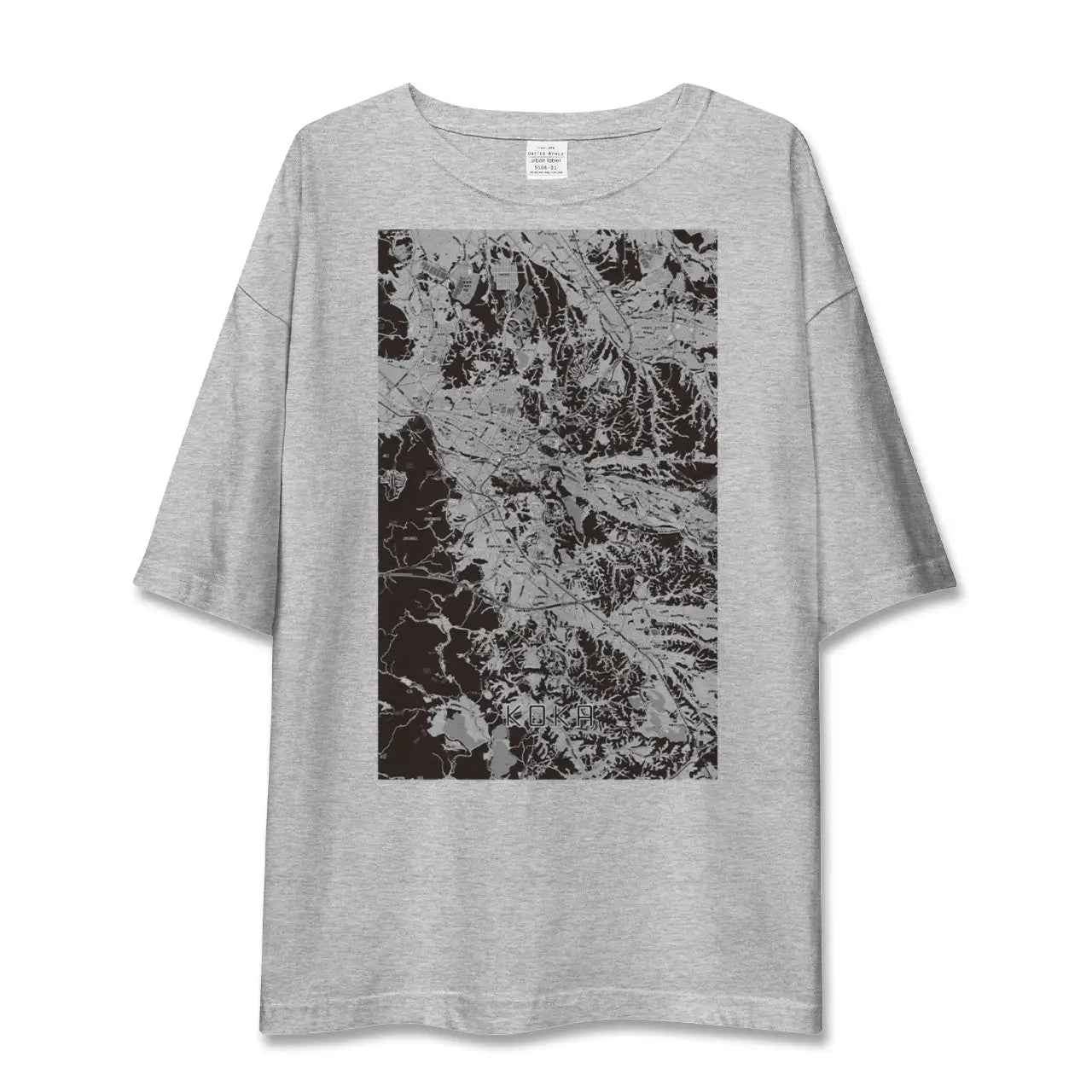 【甲賀(滋賀県)】地図柄ビッグシルエットTシャツ