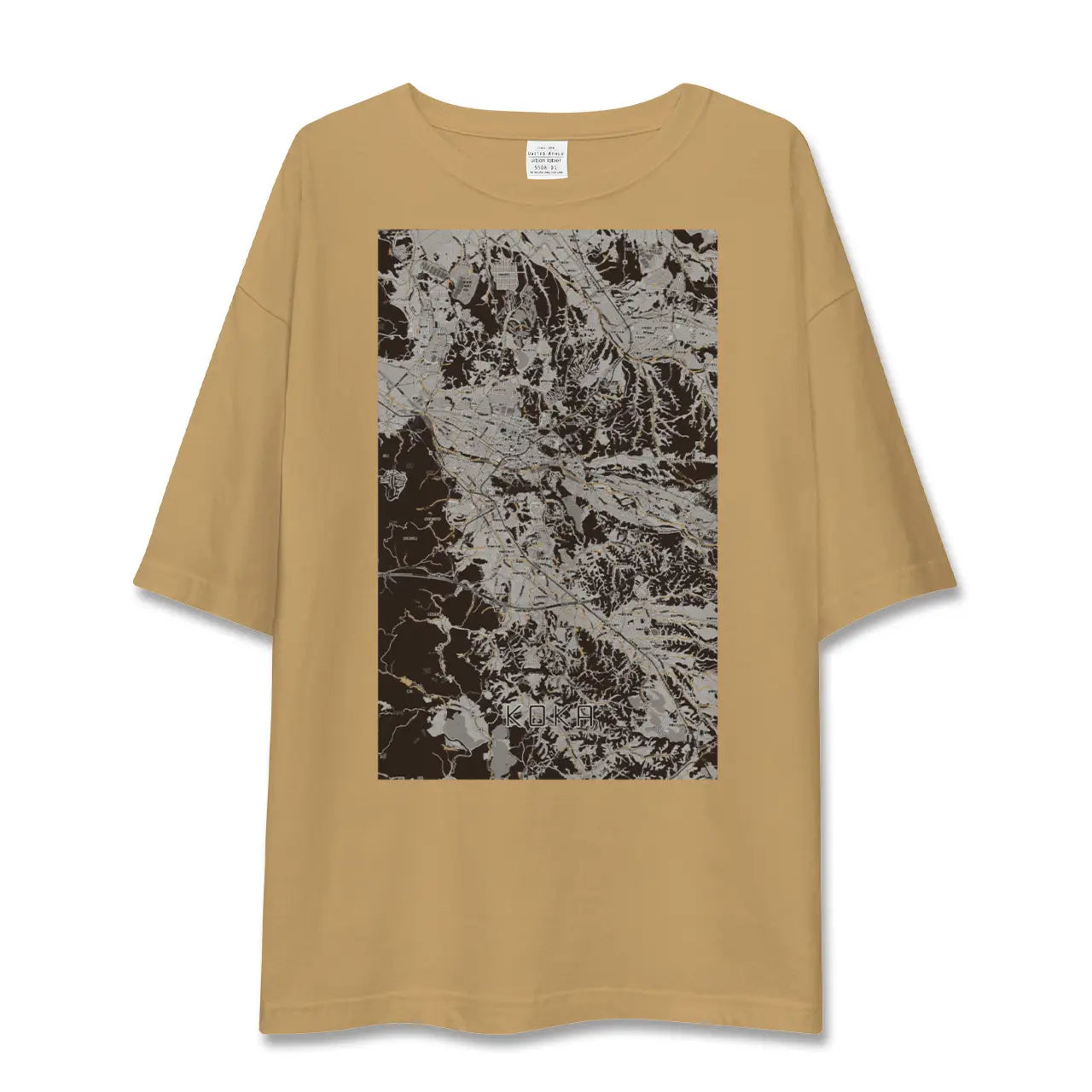 【甲賀(滋賀県)】地図柄ビッグシルエットTシャツ