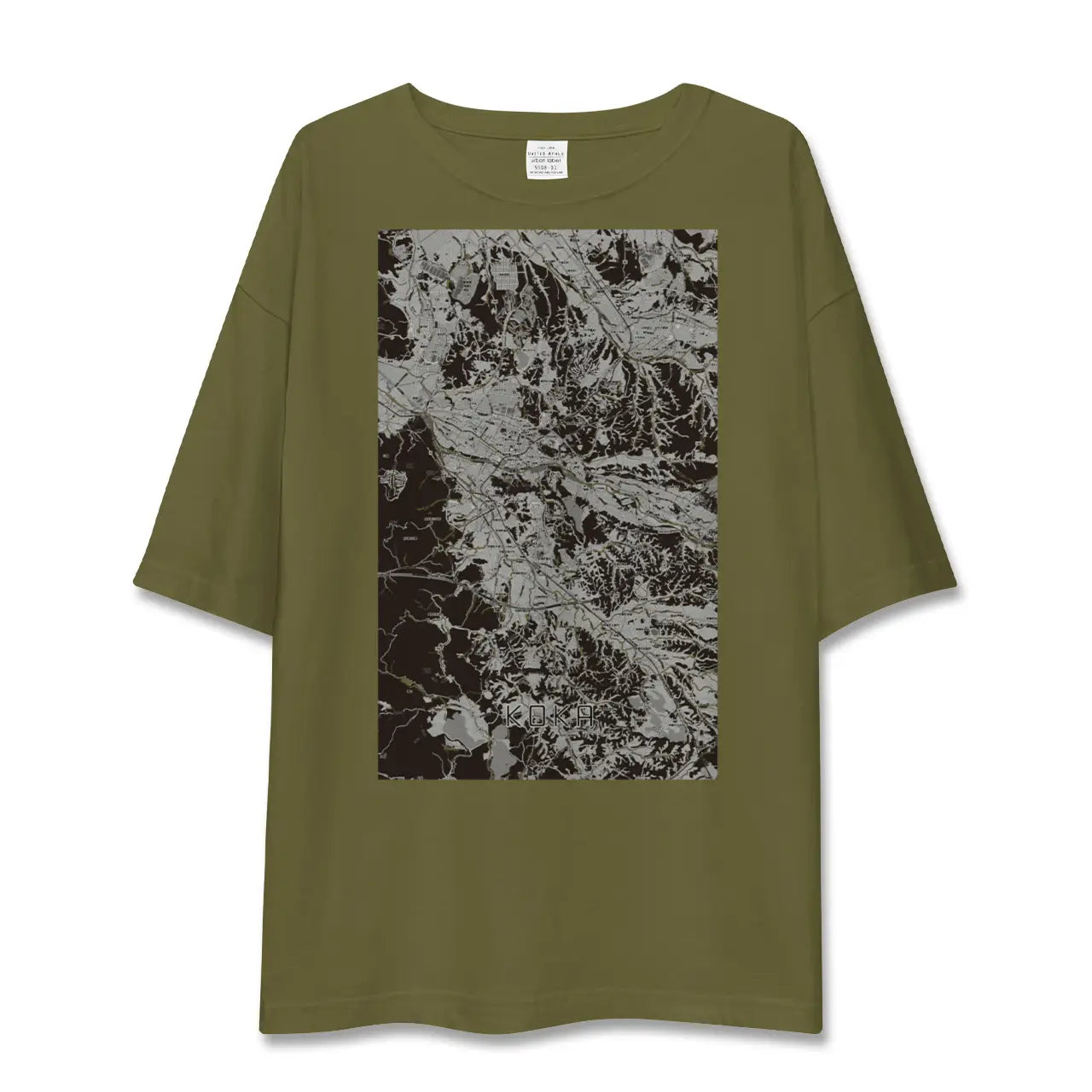 【甲賀(滋賀県)】地図柄ビッグシルエットTシャツ