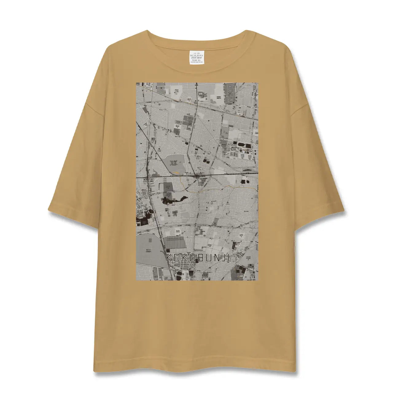【国分寺(東京都)】地図柄ビッグシルエットTシャツ