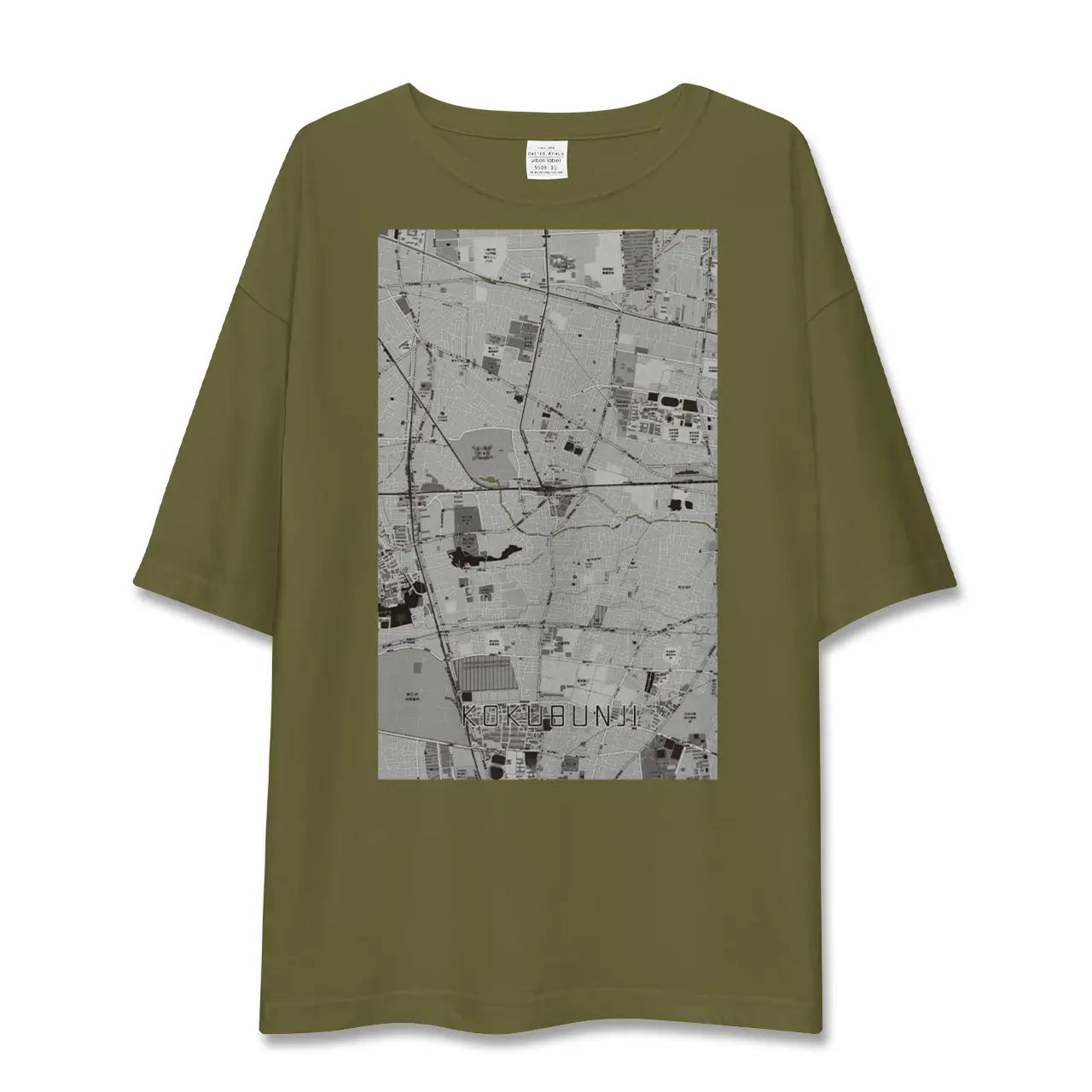 【国分寺(東京都)】地図柄ビッグシルエットTシャツ