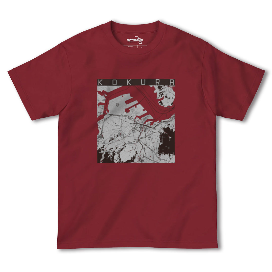 【小倉(福岡県)】地図柄ヘビーウェイトTシャツ