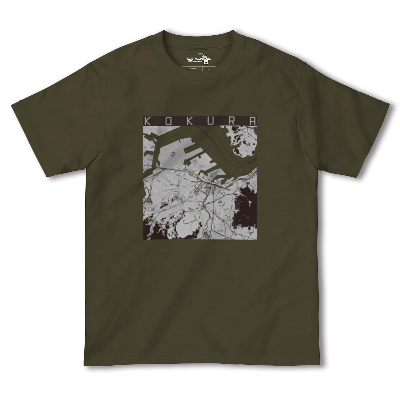 【小倉(福岡県)】地図柄ヘビーウェイトTシャツ