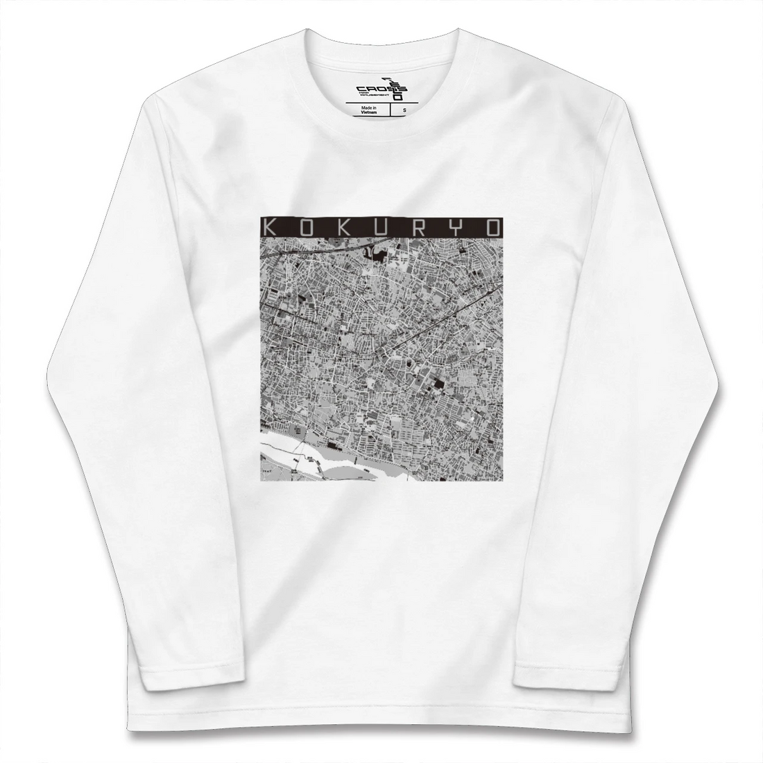 【国領(東京都)】地図柄ロングスリーブTシャツ