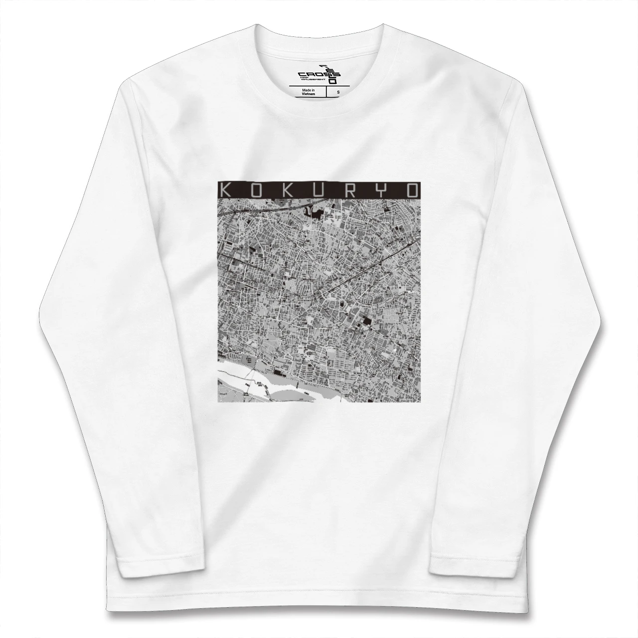 【国領(東京都)】地図柄ロングスリーブTシャツ