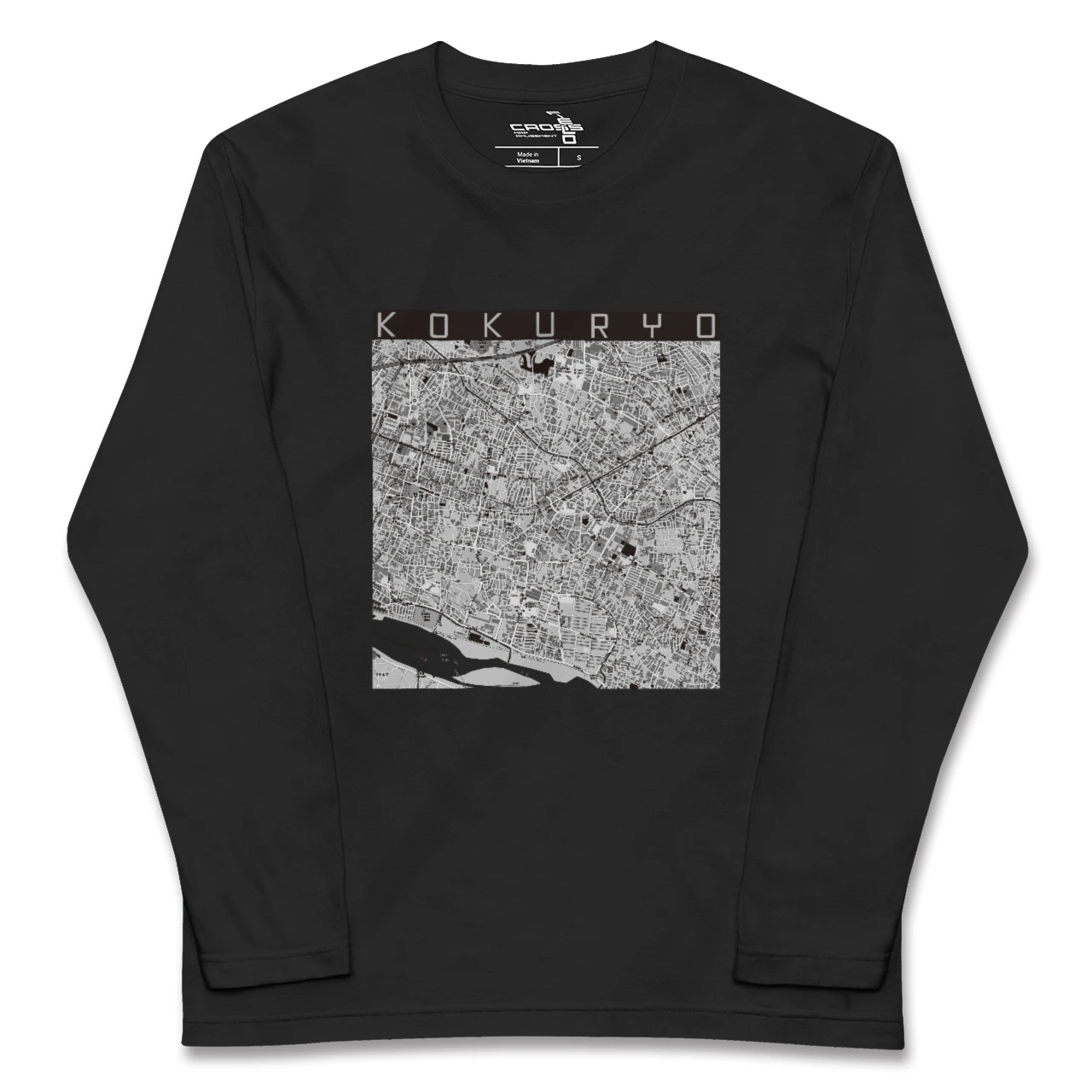 【国領(東京都)】地図柄ロングスリーブTシャツ