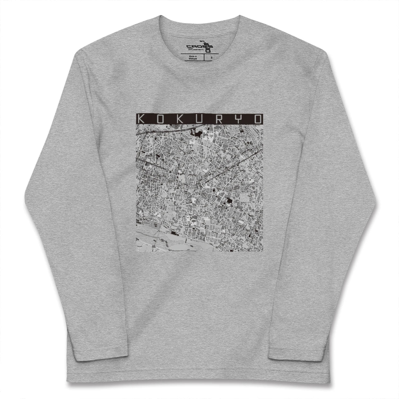 【国領(東京都)】地図柄ロングスリーブTシャツ