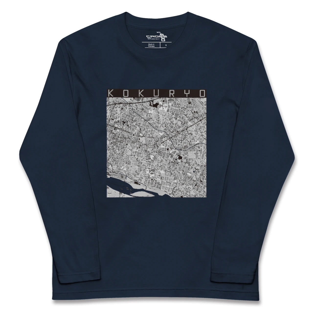 【国領(東京都)】地図柄ロングスリーブTシャツ