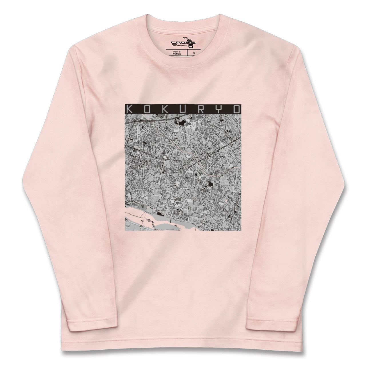 【国領(東京都)】地図柄ロングスリーブTシャツ