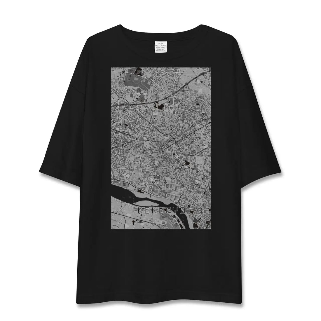 【国領(東京都)】地図柄ビッグシルエットTシャツ