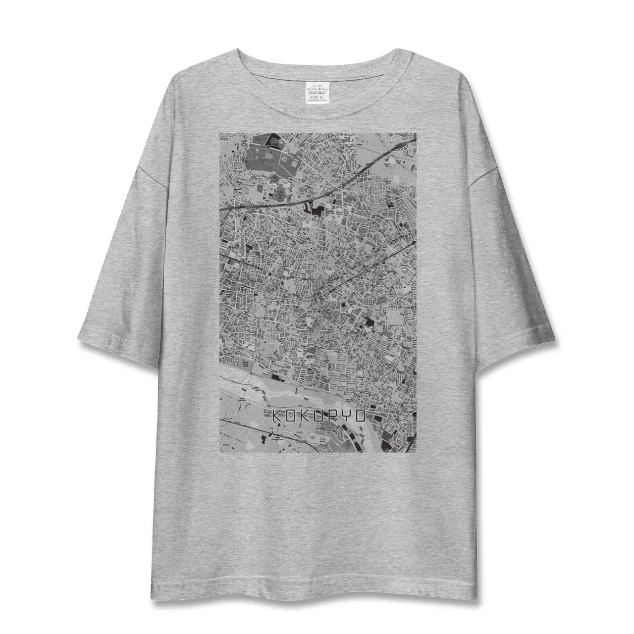 【国領(東京都)】地図柄ビッグシルエットTシャツ