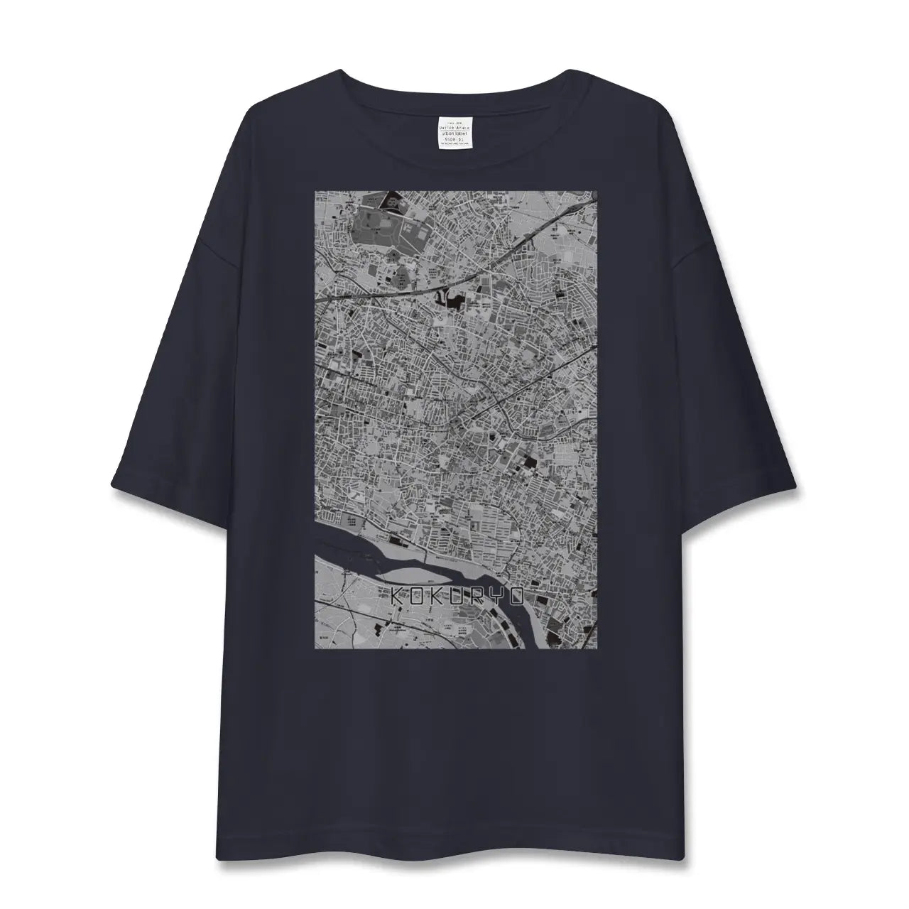 【国領(東京都)】地図柄ビッグシルエットTシャツ