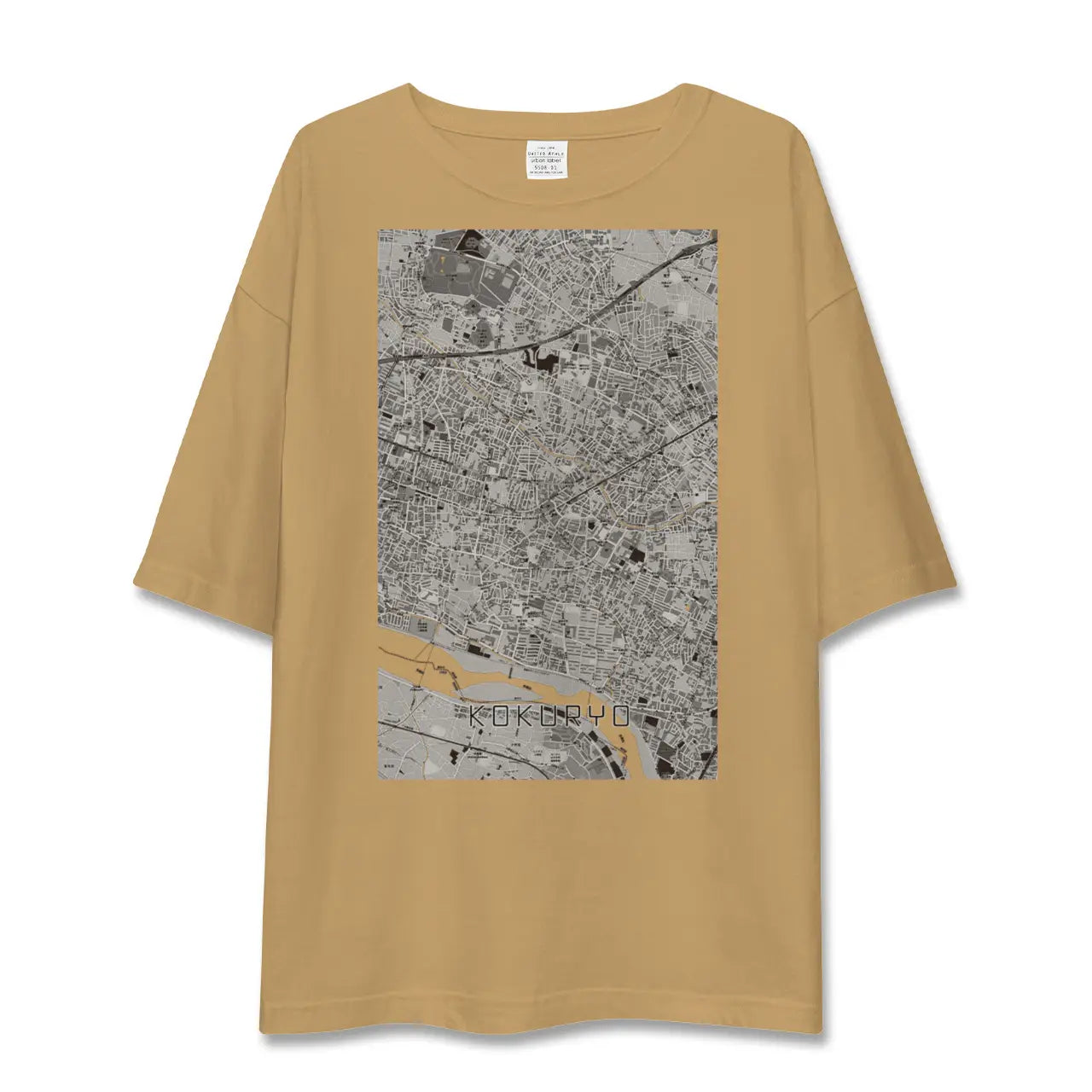 【国領(東京都)】地図柄ビッグシルエットTシャツ