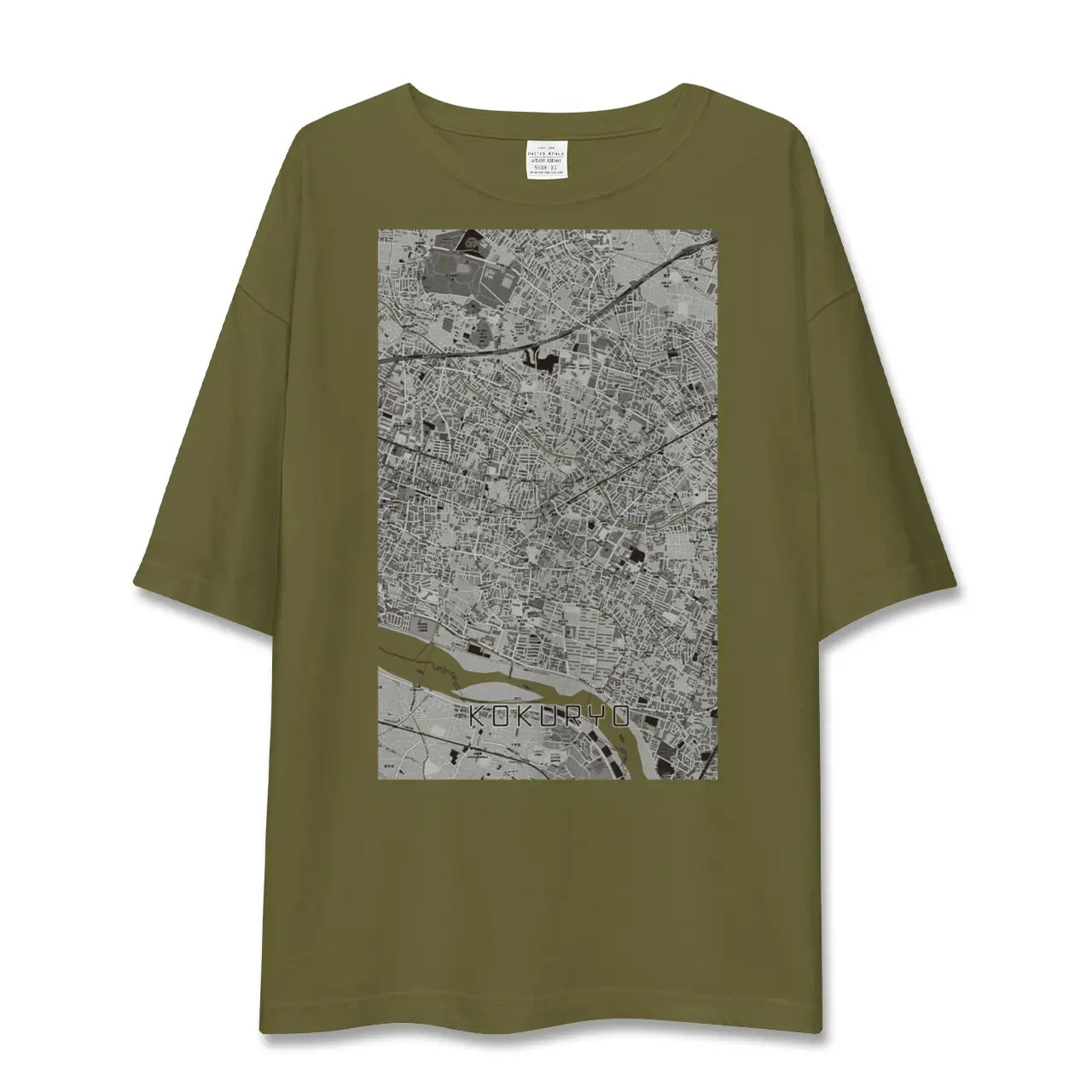 【国領(東京都)】地図柄ビッグシルエットTシャツ