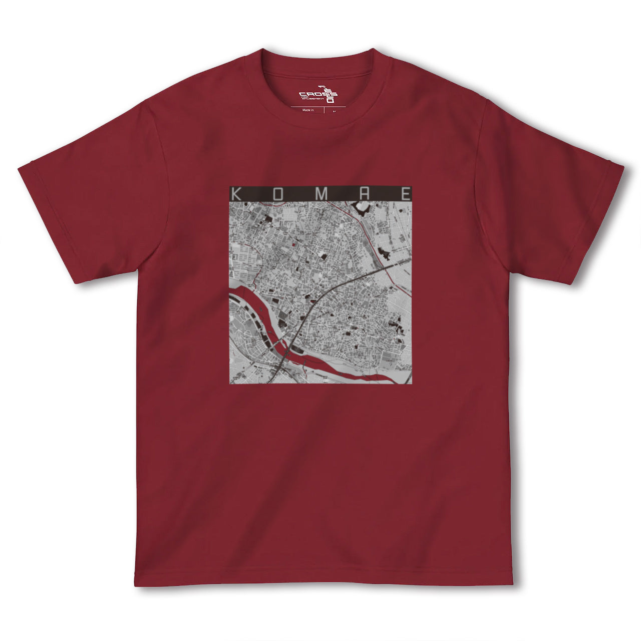 【狛江(東京都)】地図柄ヘビーウェイトTシャツ