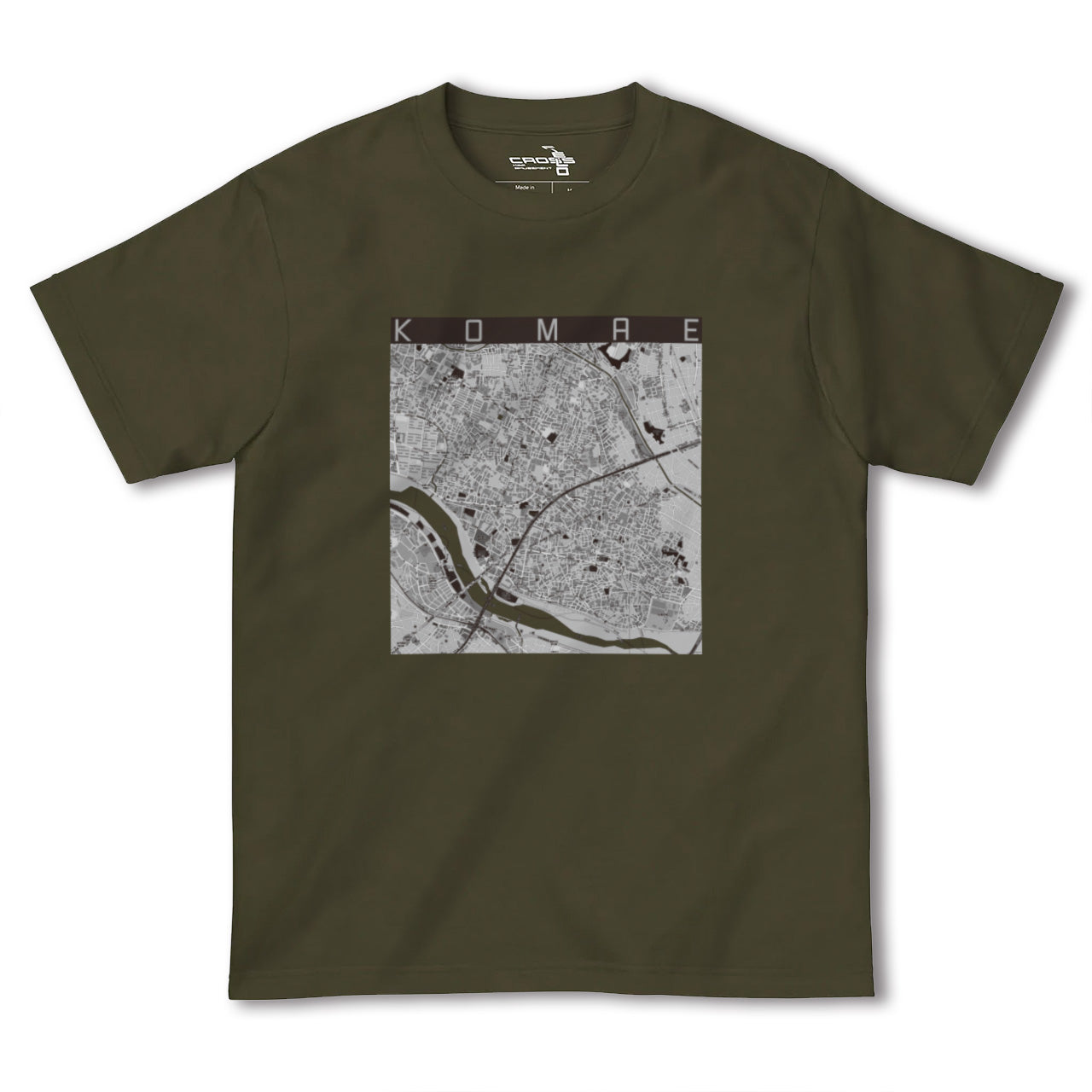 【狛江(東京都)】地図柄ヘビーウェイトTシャツ