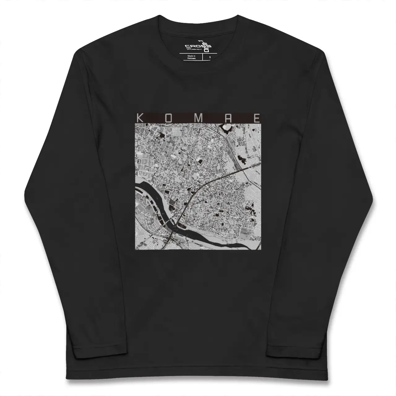 【狛江(東京都)】地図柄ロングスリーブTシャツ