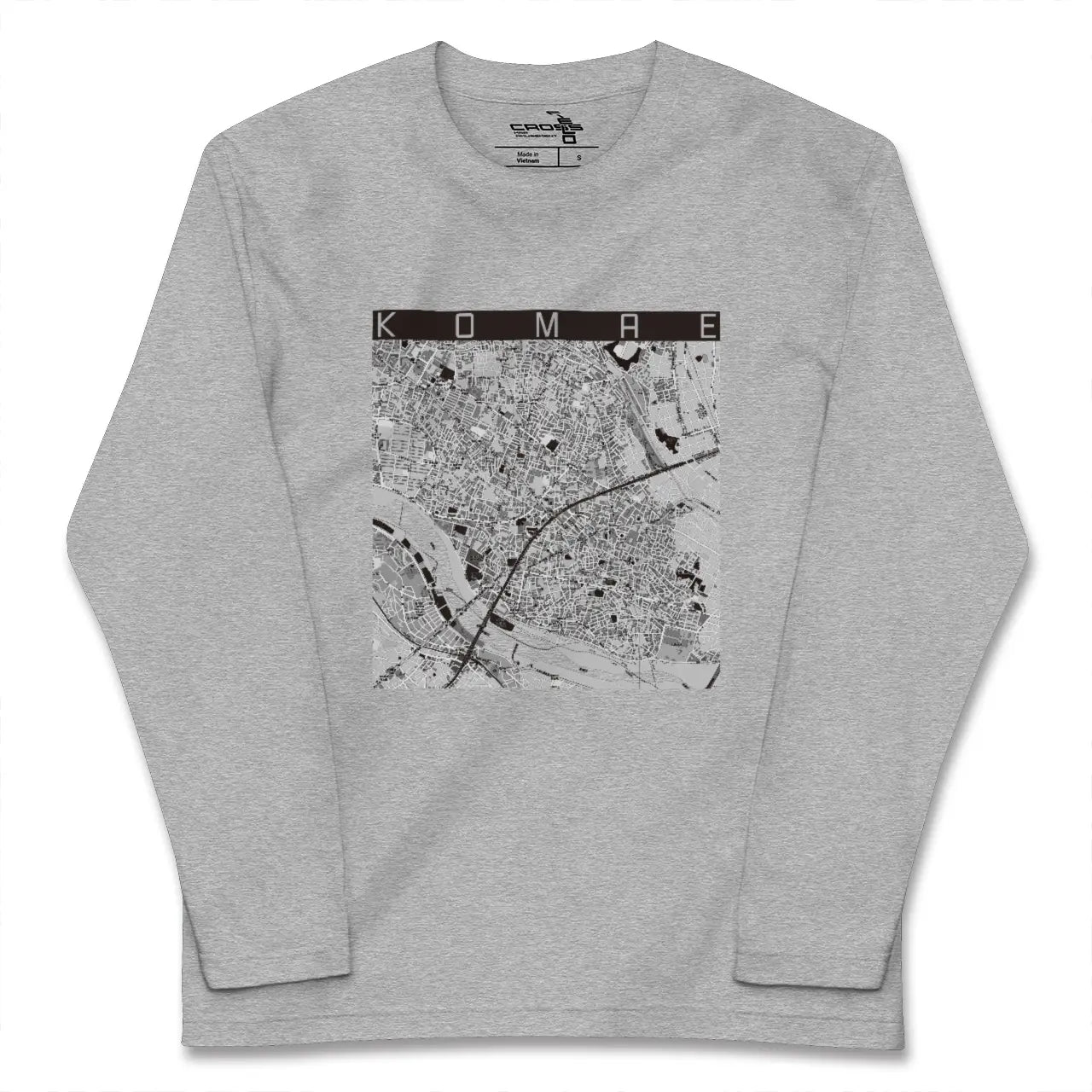 【狛江(東京都)】地図柄ロングスリーブTシャツ