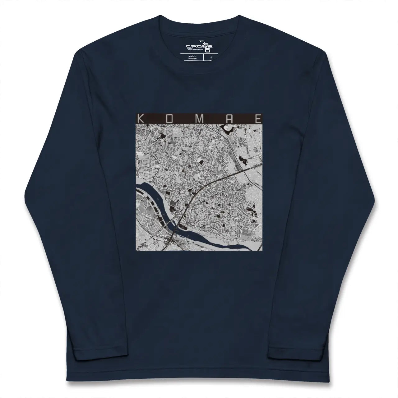 【狛江(東京都)】地図柄ロングスリーブTシャツ