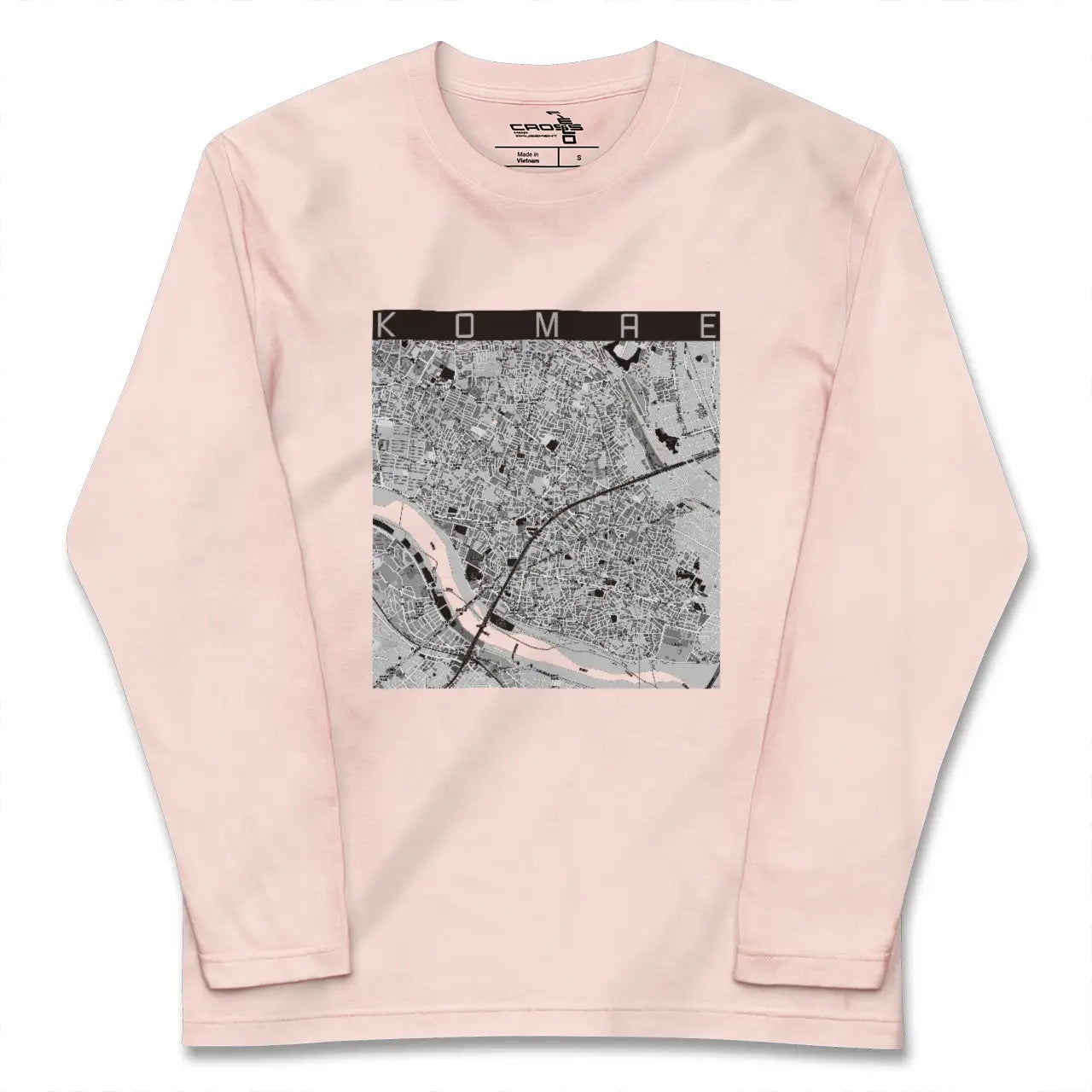 【狛江(東京都)】地図柄ロングスリーブTシャツ