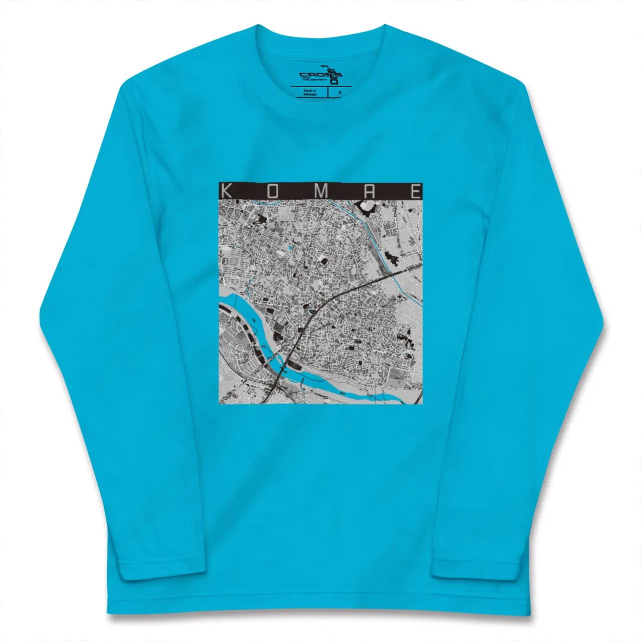 【狛江(東京都)】地図柄ロングスリーブTシャツ