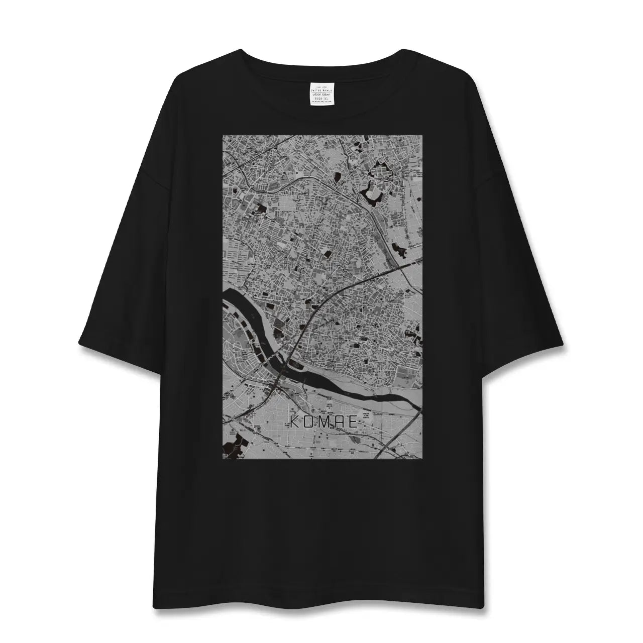 【狛江(東京都)】地図柄ビッグシルエットTシャツ