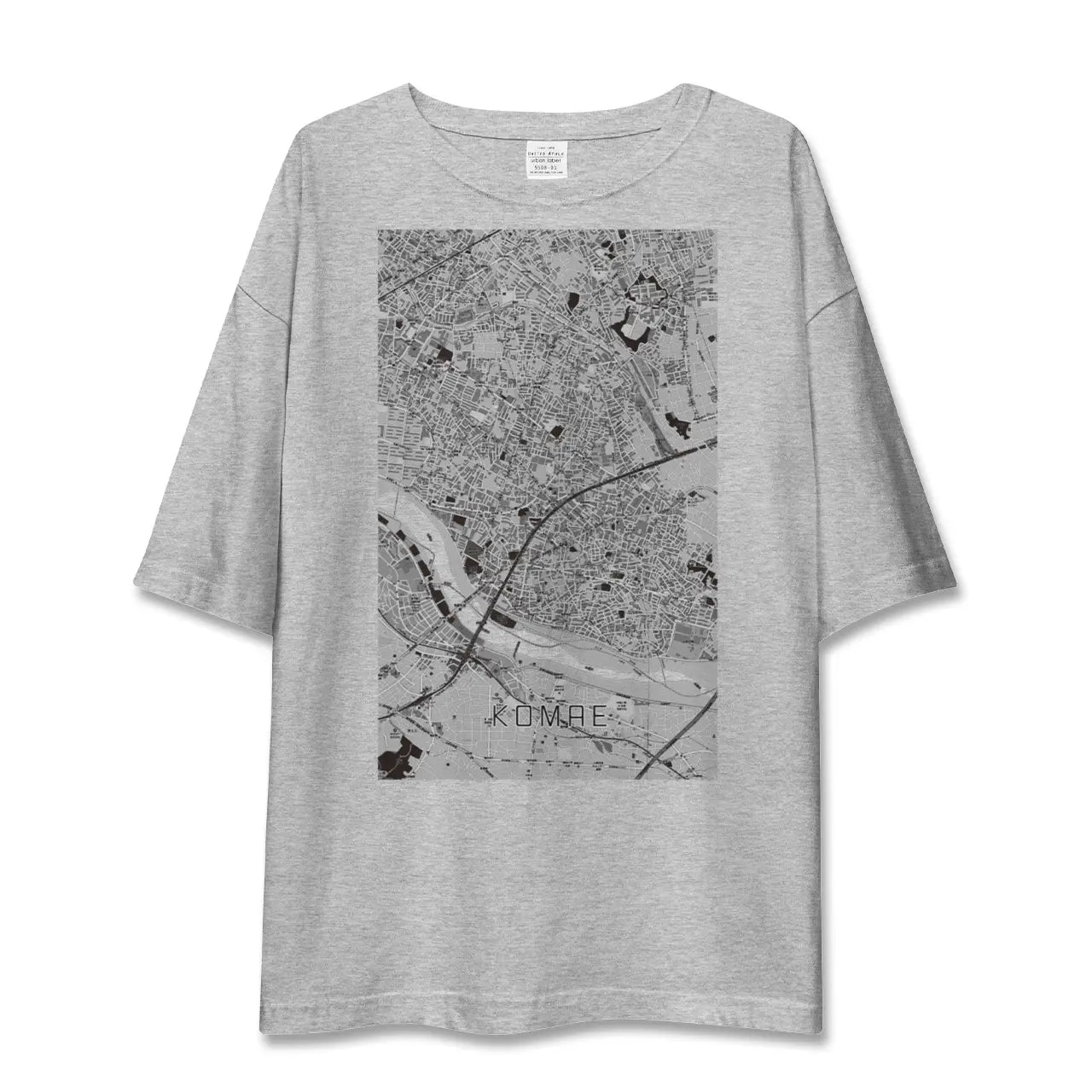 【狛江(東京都)】地図柄ビッグシルエットTシャツ