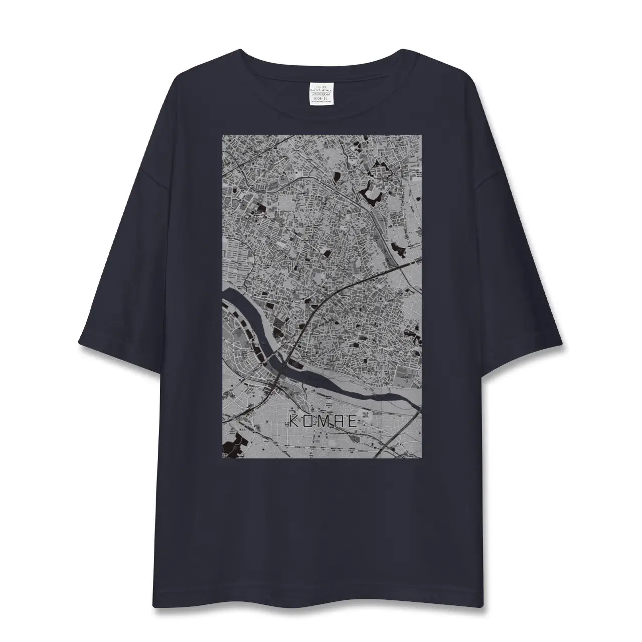 【狛江(東京都)】地図柄ビッグシルエットTシャツ